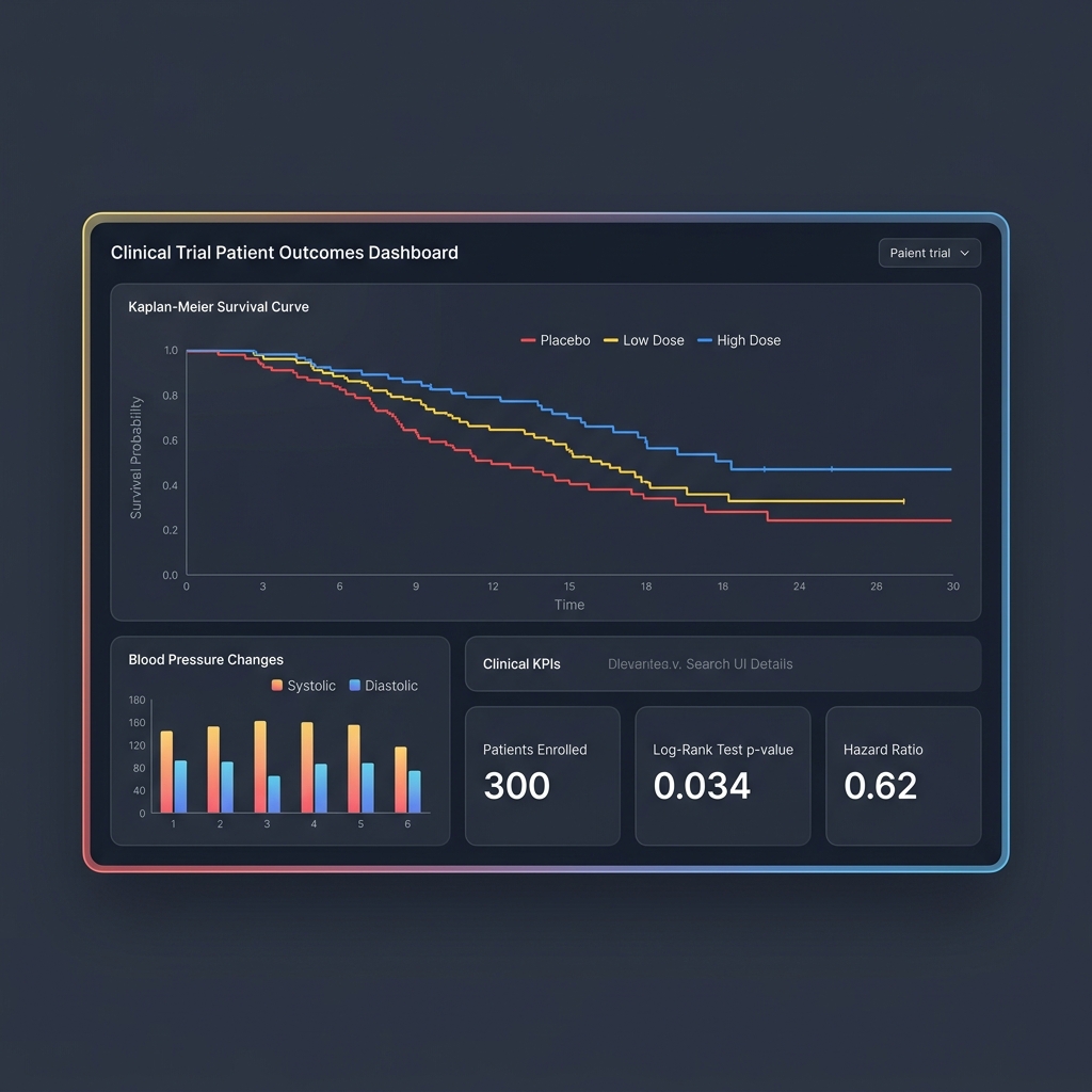 Clinical Trials Patient Outcomes Analysis Dashboard